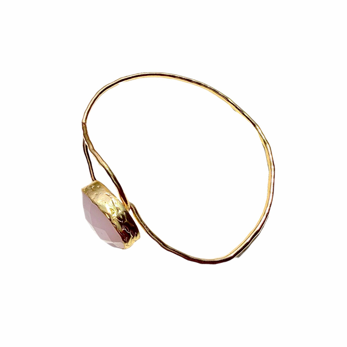 Rose Quartz Teardrop Bracelet