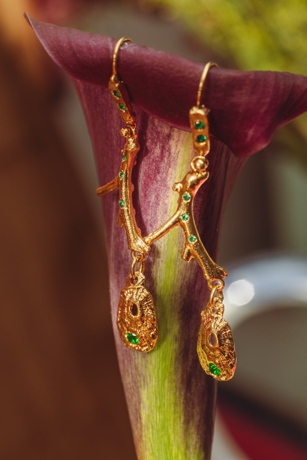 Outer Reef Emerald Earring Set
