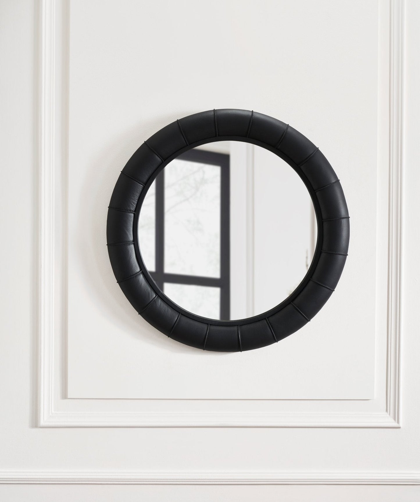 Stanford Leather Framed Wall Mirror