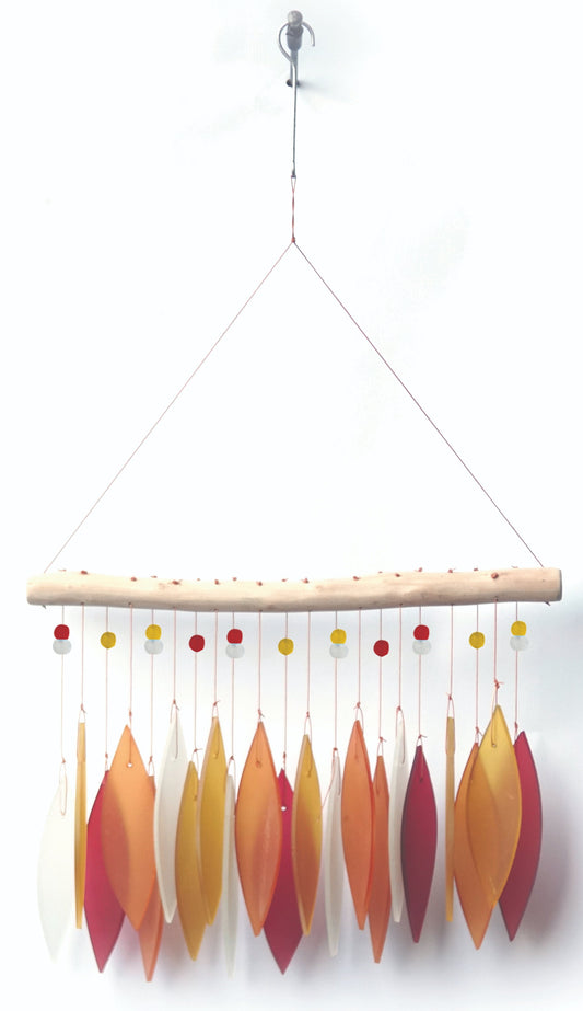 Featherline, Tequila Sunrise Sea Glass Wind Chime