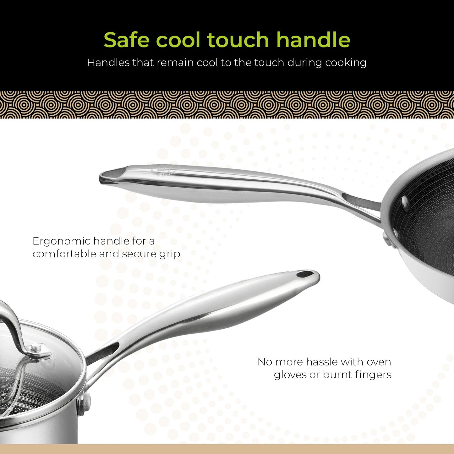 BE | LIVING - Circlad Series - 12 pcs Cookware Set - Triply Stainless Steel Circlad