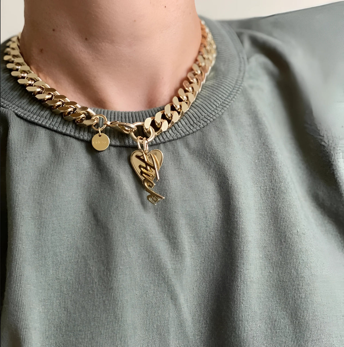 Taraji Necklace With Heart & Fuck Charms