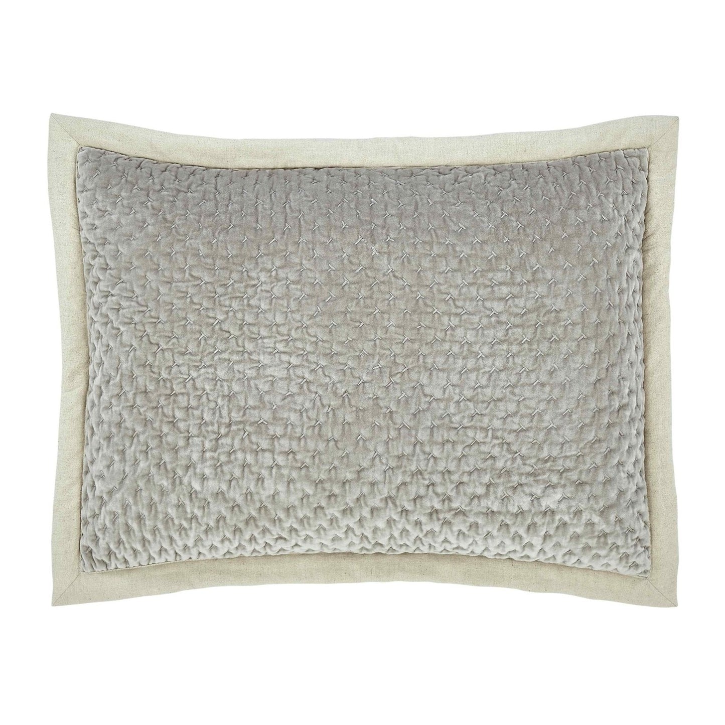 Maui Cross Stitch Velvet Quilt Sham - Clearance