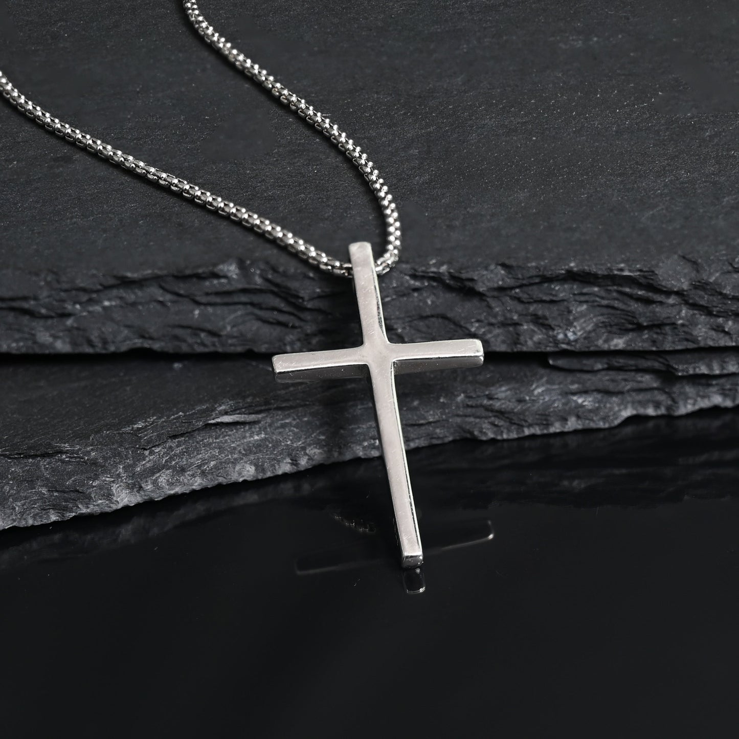 The Classic Cross Necklace in Sterling Silver