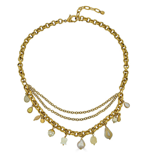 Earthtone Charm Necklace