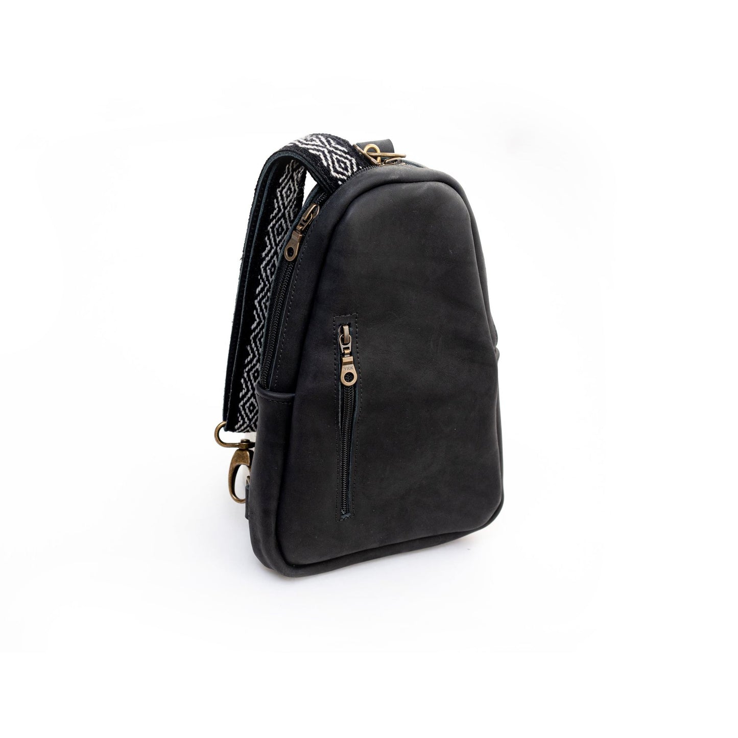 Sling Crossbody Backpack in Black