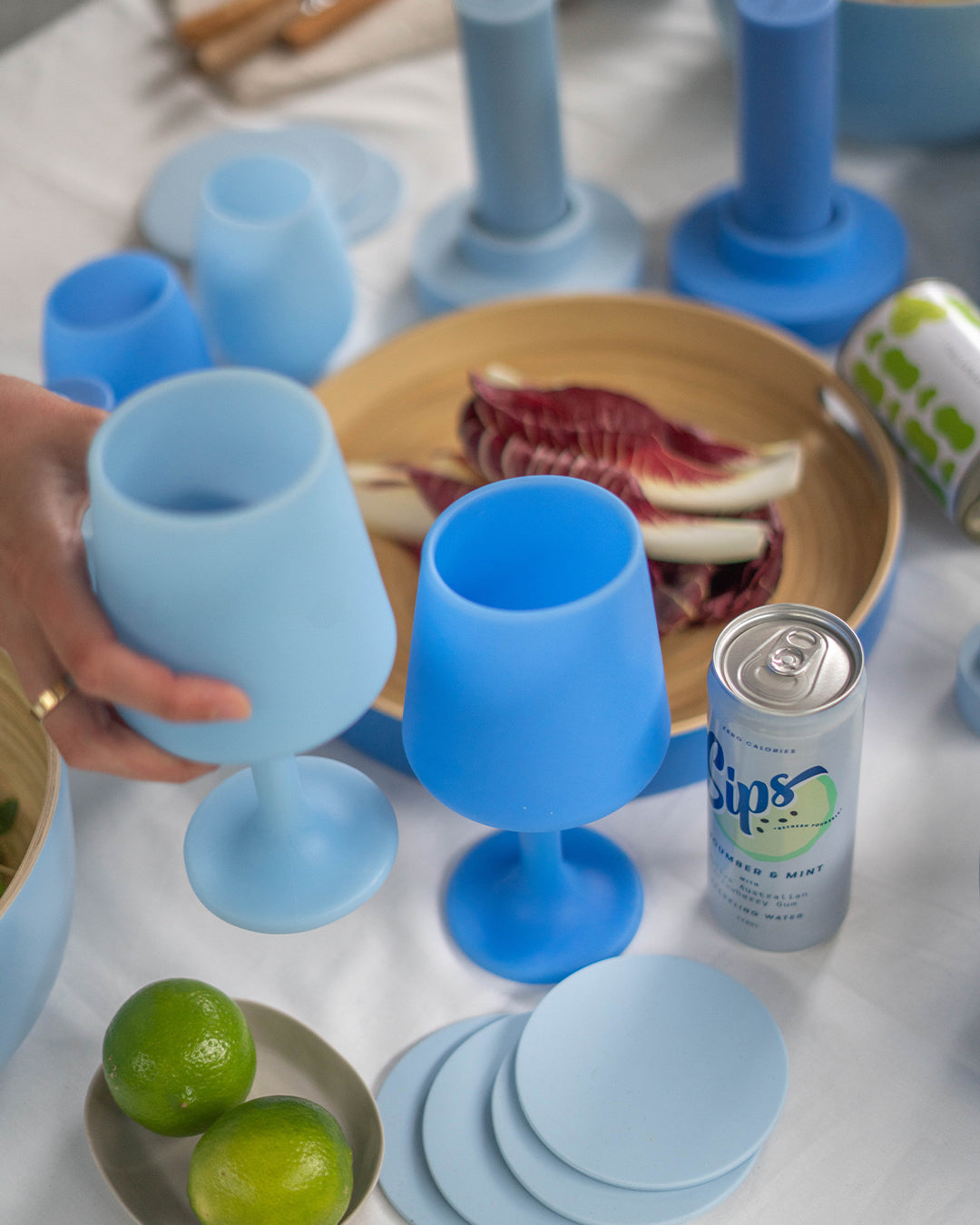 Sky + Kingfisher | Swepp | Unbreakable Wine Glasses