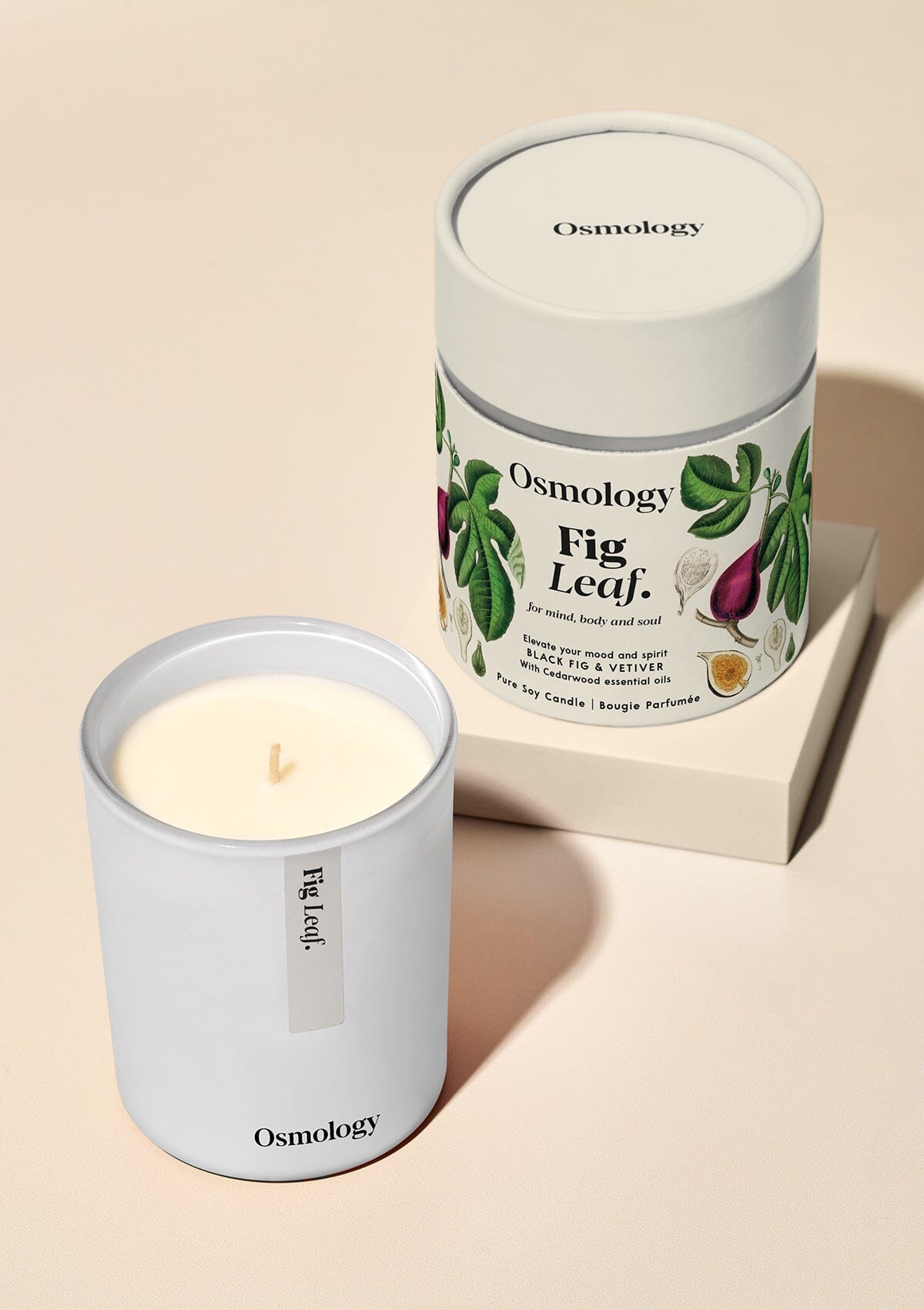 Fig Leaf Scented Candle - Black Fig Vetiver and Cedarwood
