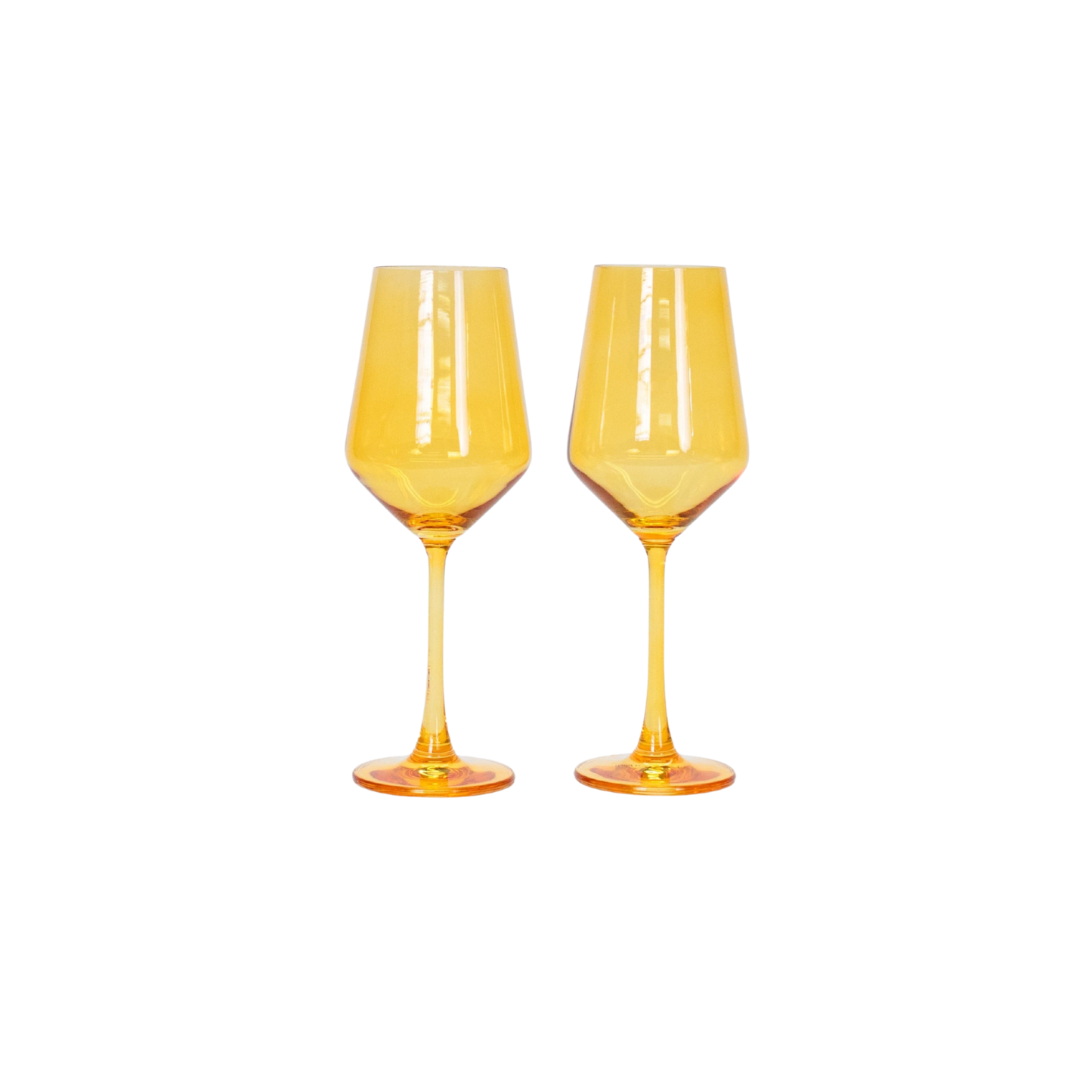Sunshine Yellow - Colored Wine Glass