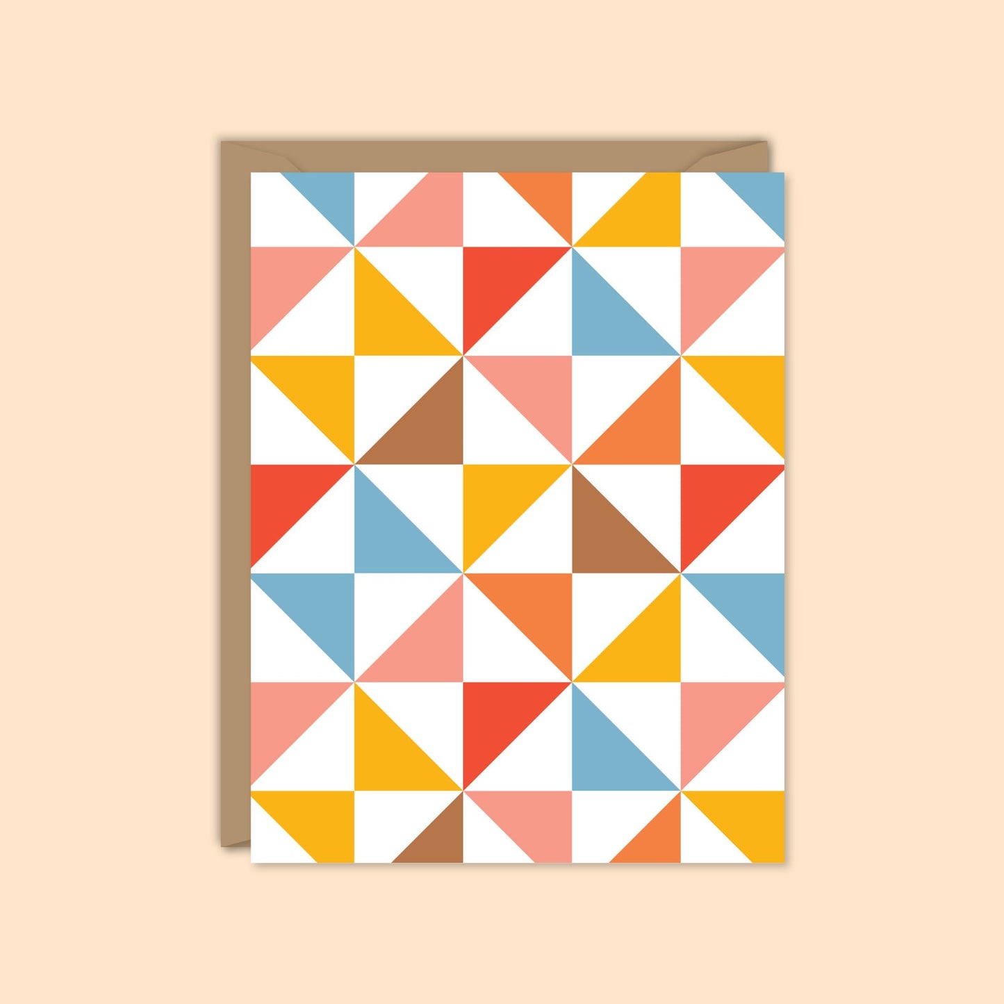 Retro Quilt Blank Card-Boxed Set of 8 Cards