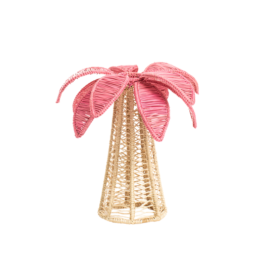 Palm Tree Candle Holder - Medium - Light Pink