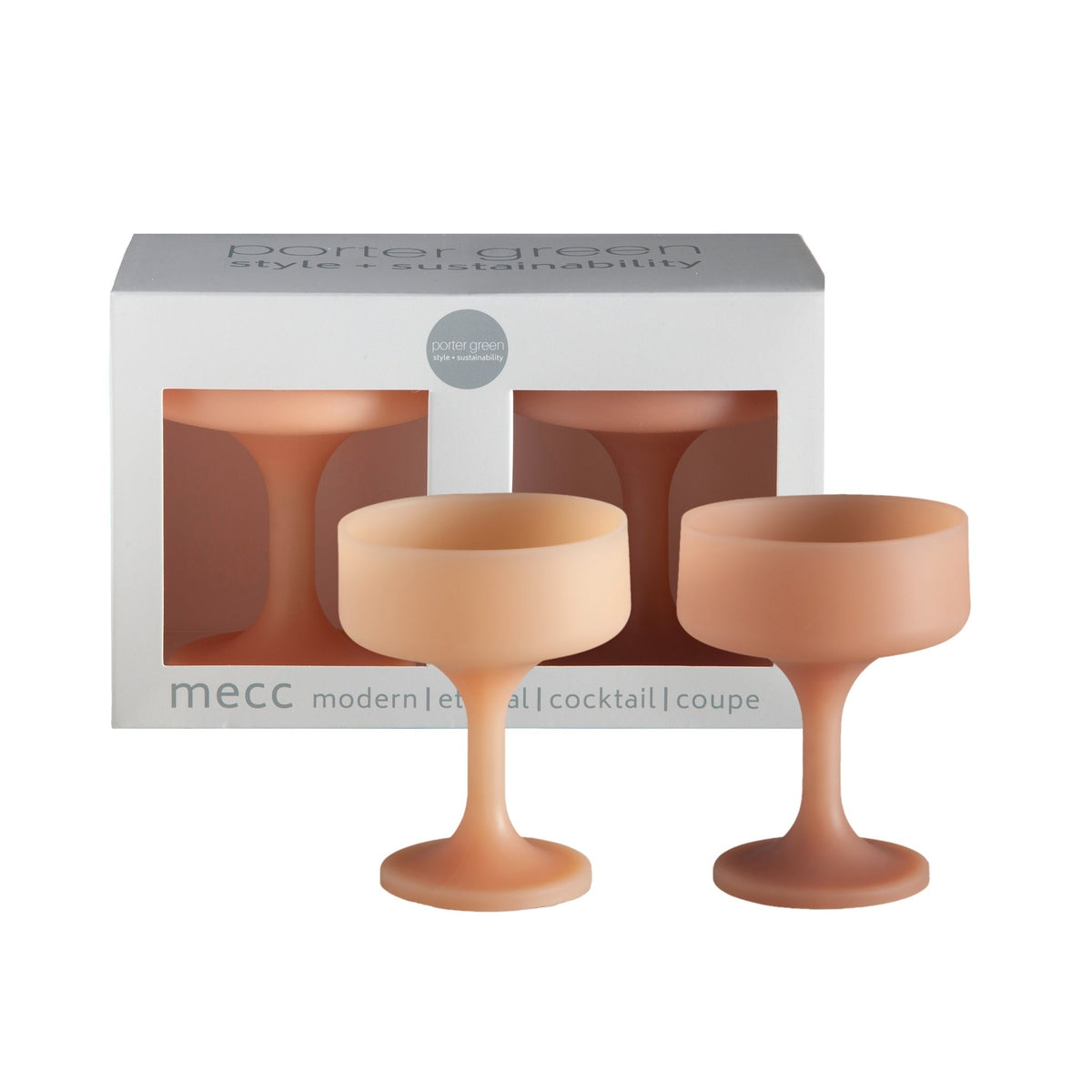 wheat + oat | mecc |  silicone unbreakable cocktail glasses