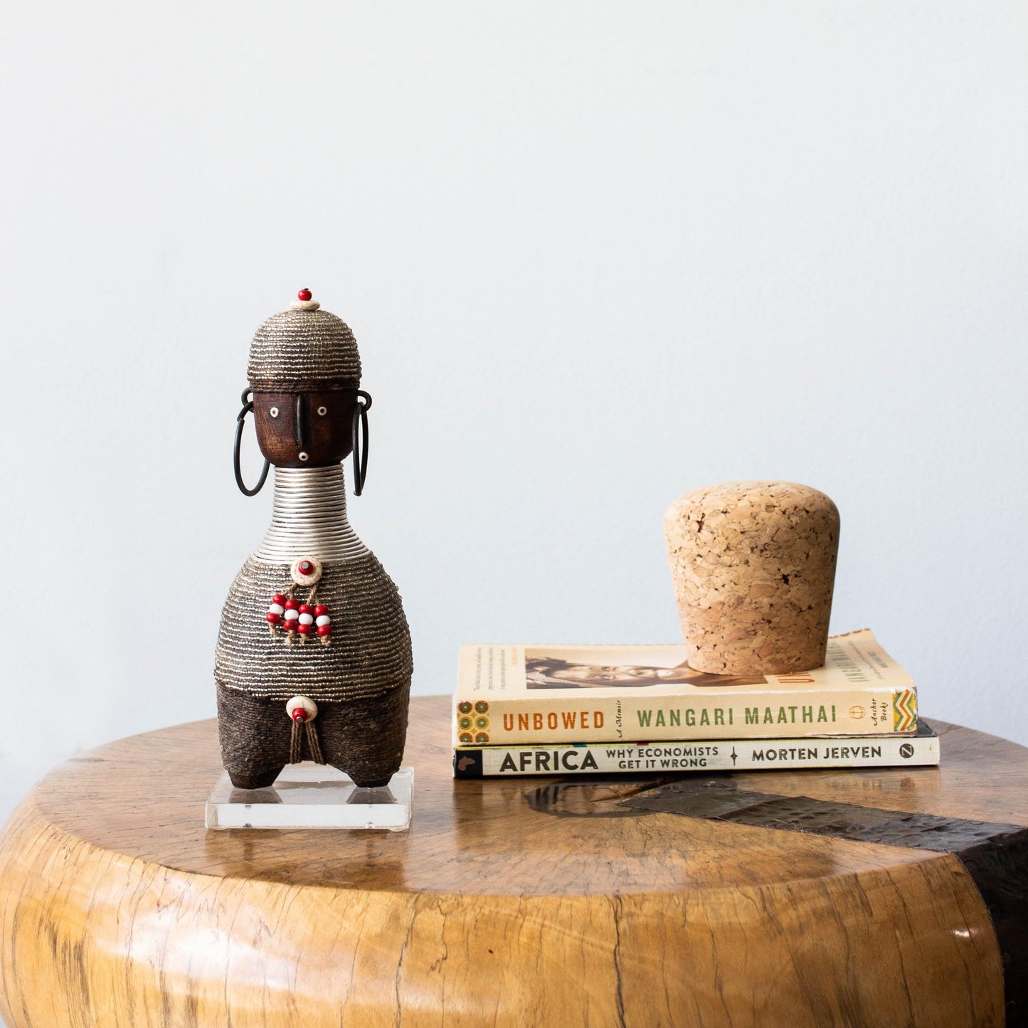 Platinum Beaded African Namji Doll