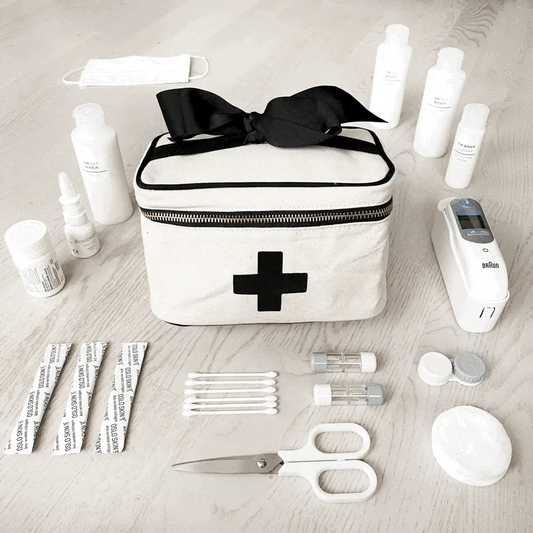 Meds and First Aid Storage Box, Cream - Osadia Concept Store