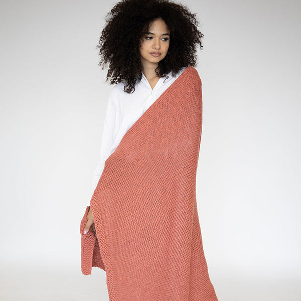 Zrestha Organic Cotton Knit Throw Blanket