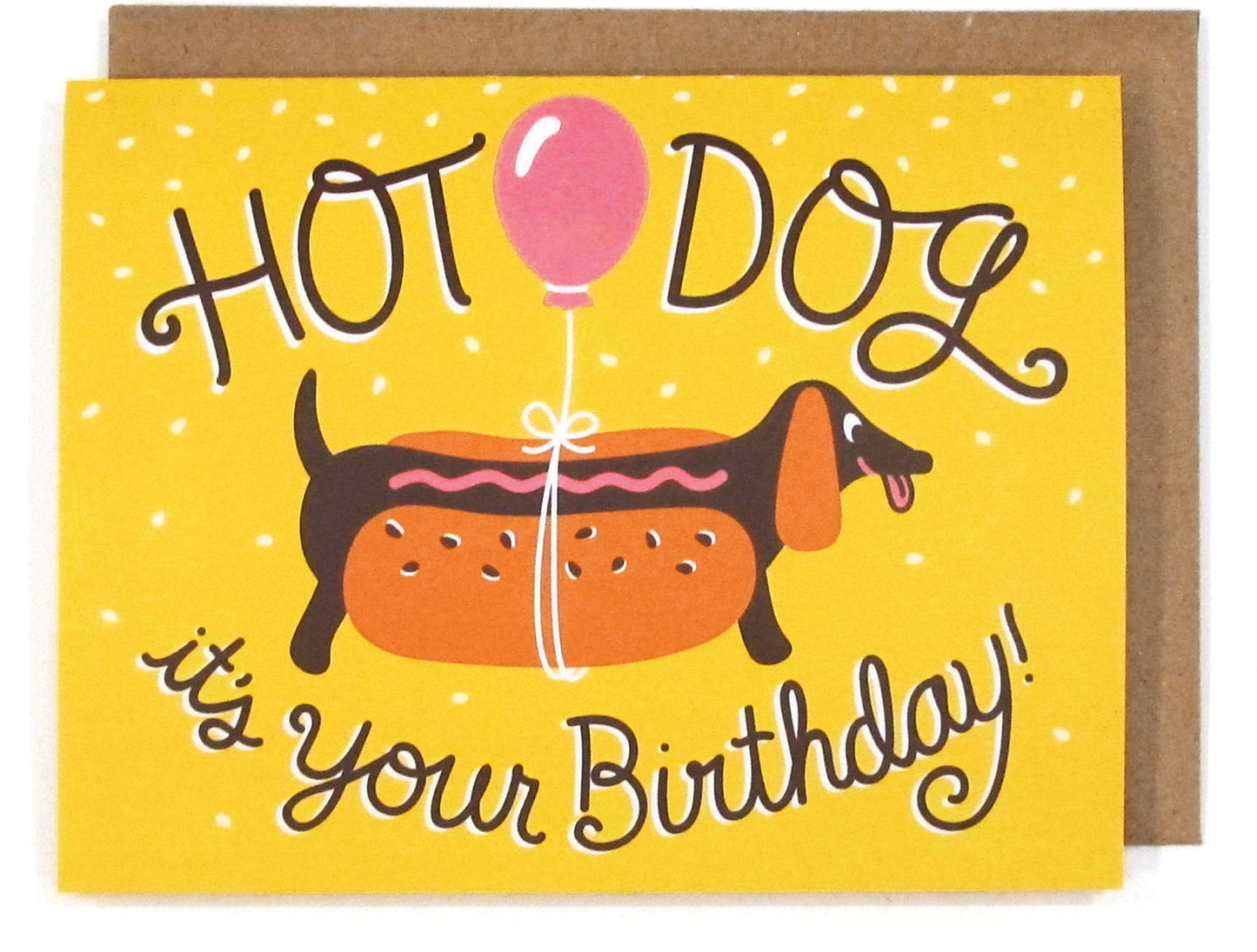 Hot Dog Birthday Card
