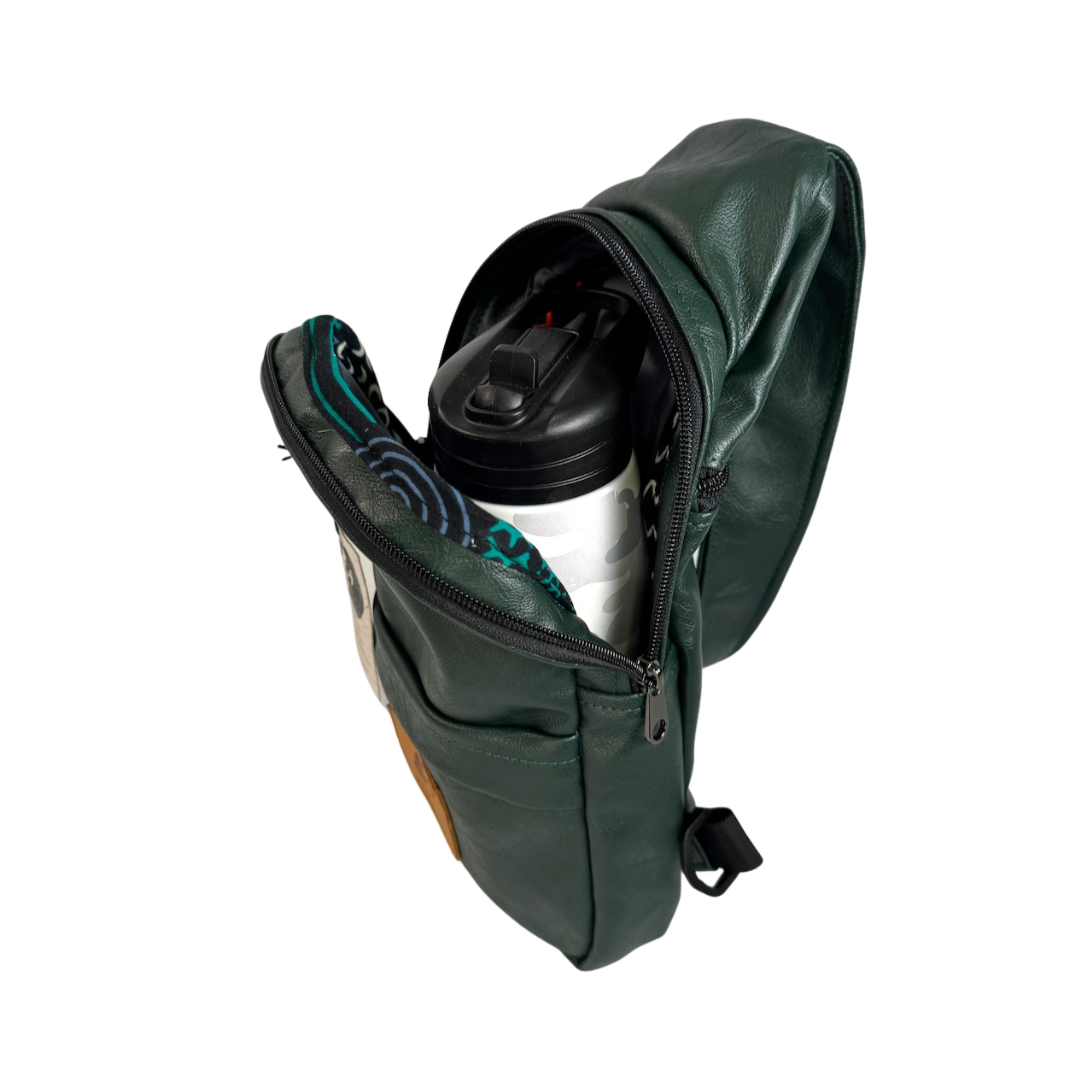 Vegan Leather Crossbody Bag for Women | Umoja Large Sling Bag for Men