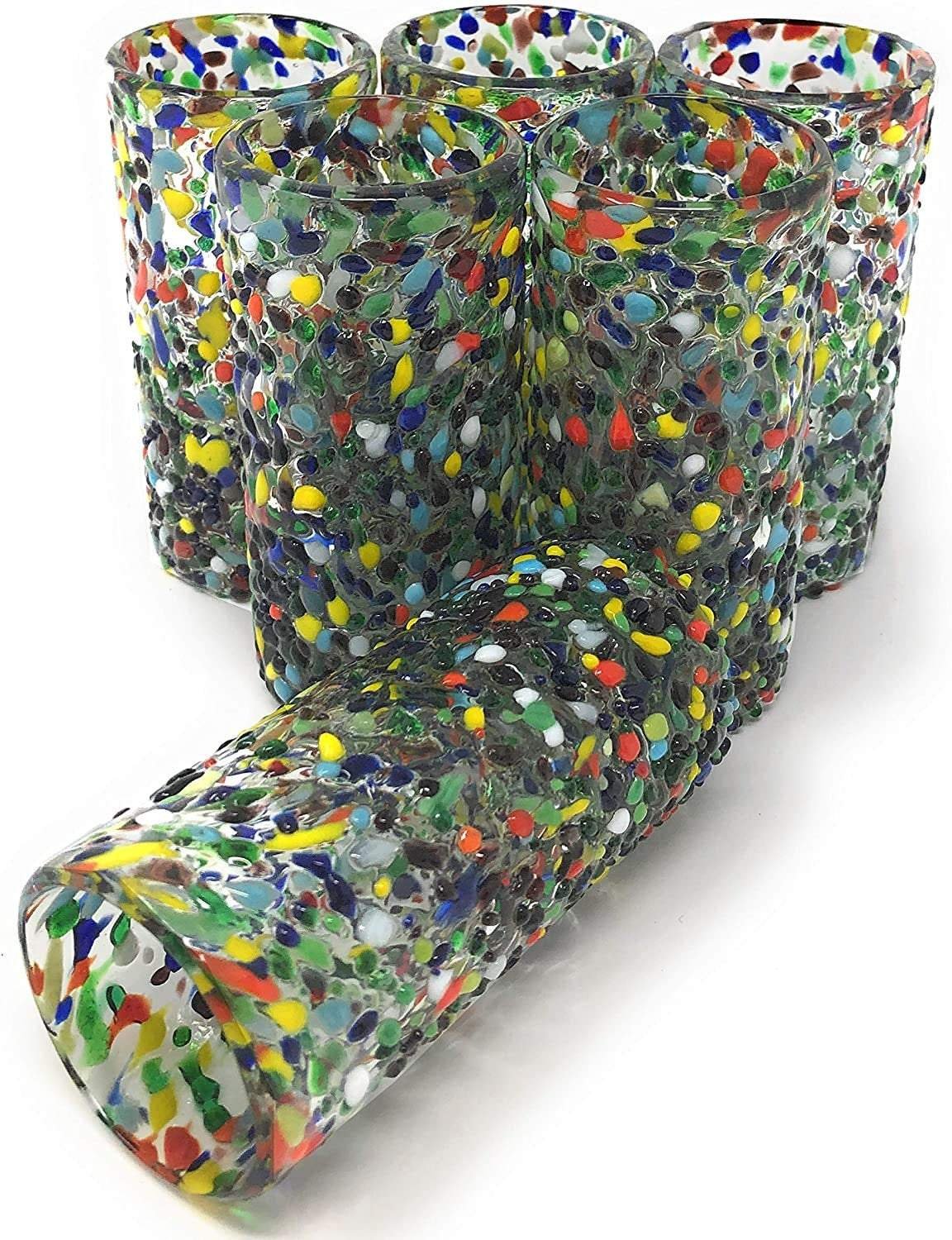 Confetti Rock Tequila Shot Glasses - Set of 6