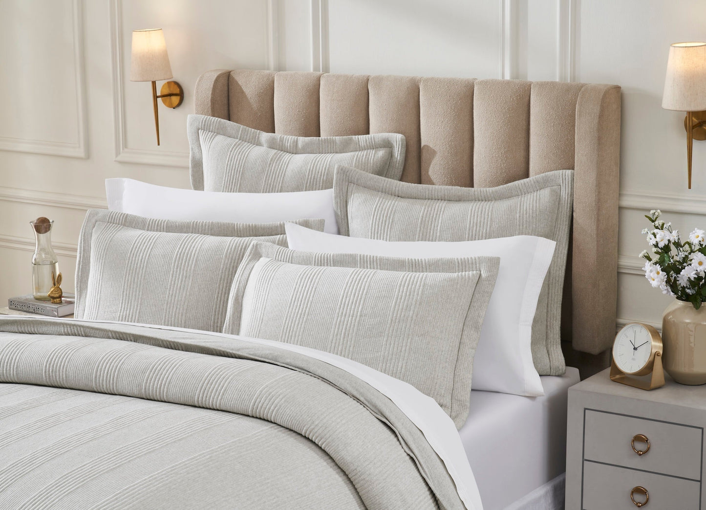 Savoy Quilted Jersey Duvet Cover