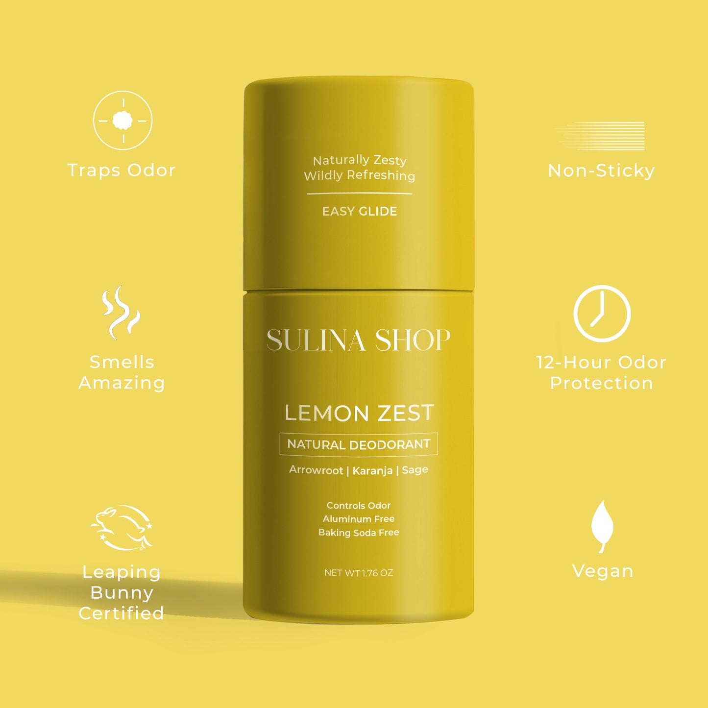 Lemon Zest Natural Deodorant