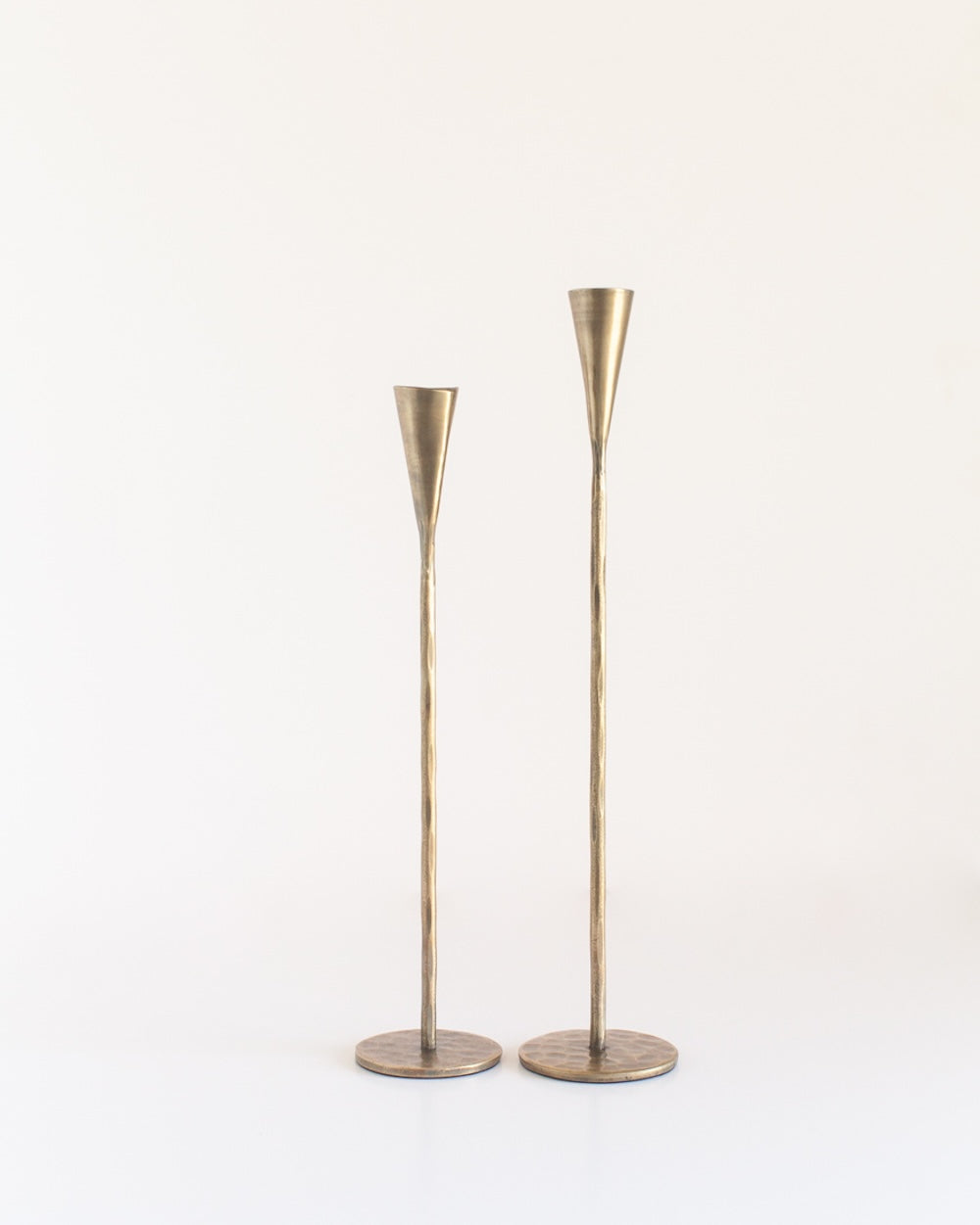 S/2 Phoenix Candlesticks - Brass Finish