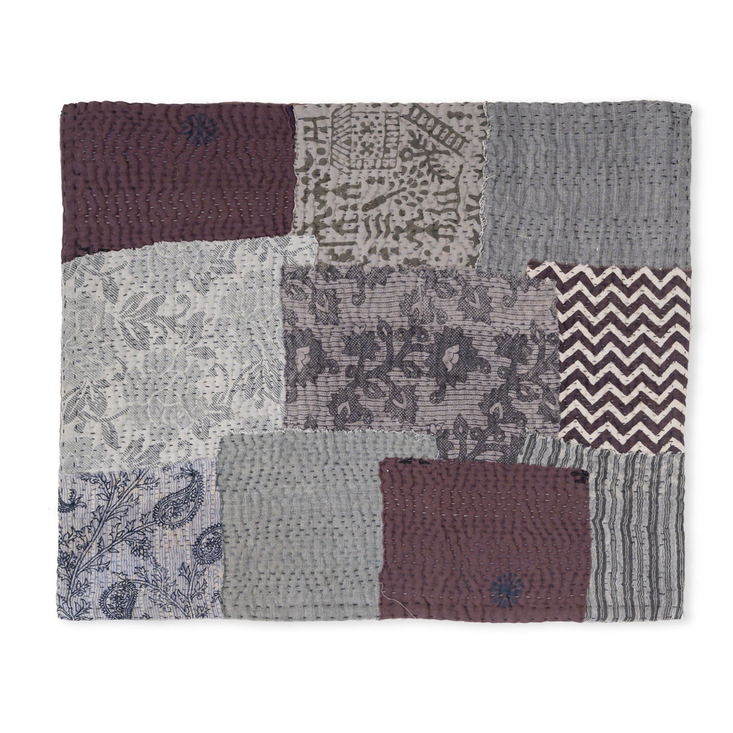 Ombre Patch Handmade Placemat - Chocolate (Set of 2)
