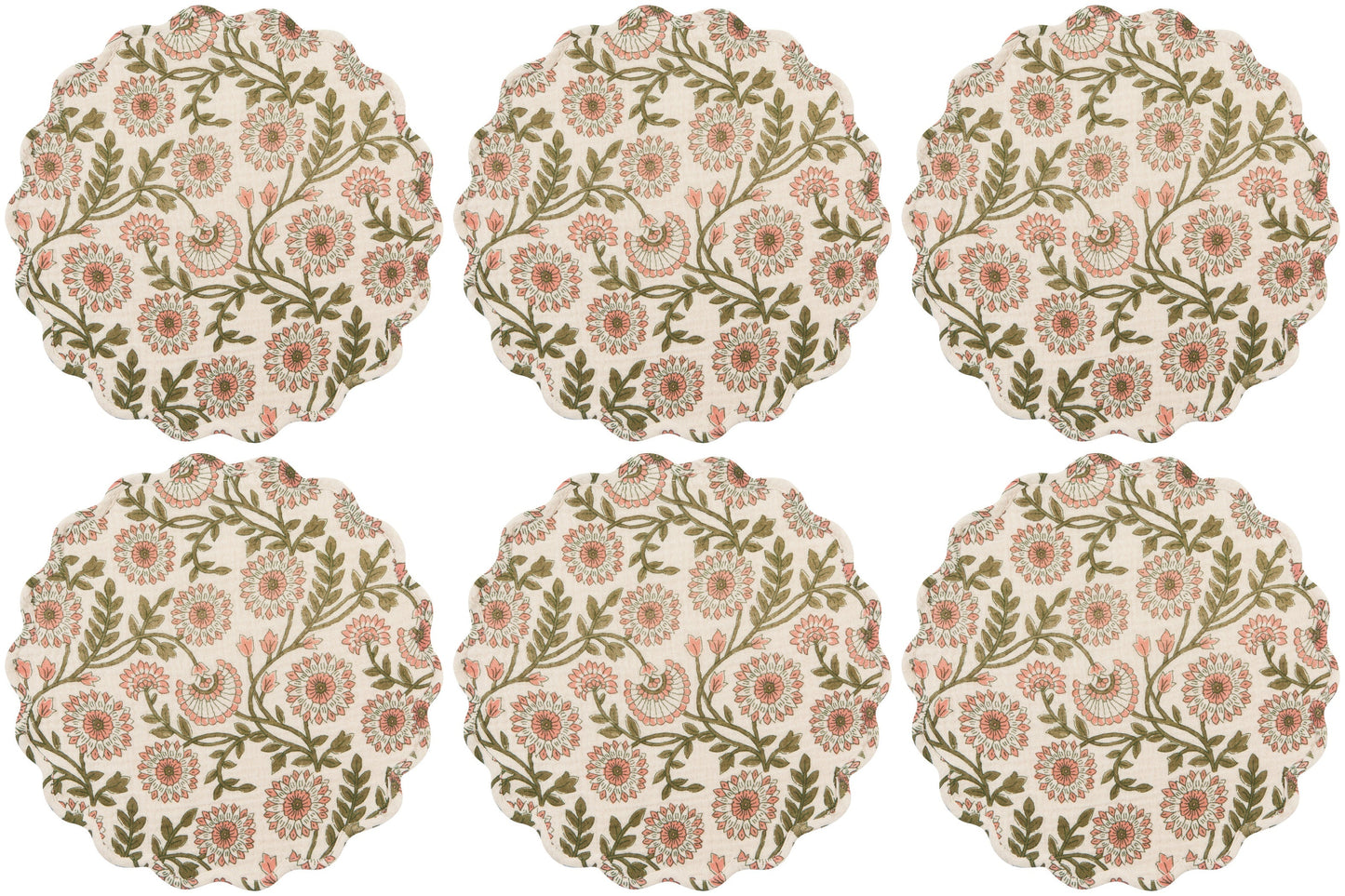 Set of 6 Placemat Double Weave Thicket