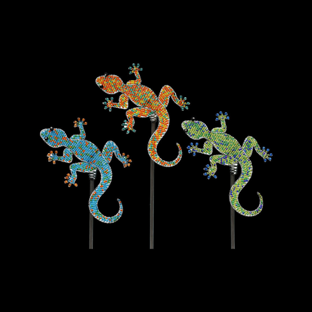 Gecko Garden Stake (Set of 3)
