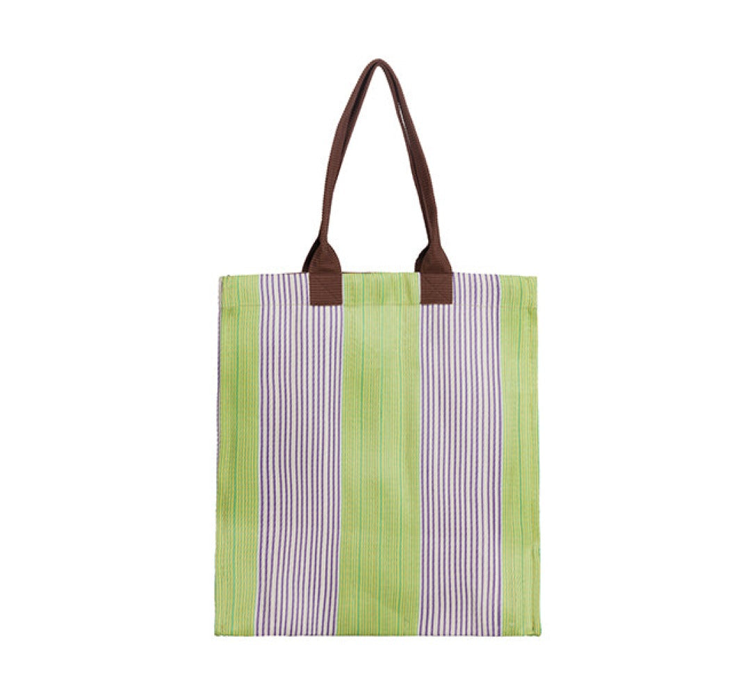 Woven Market Shopper in Doge, Pearl & Grass