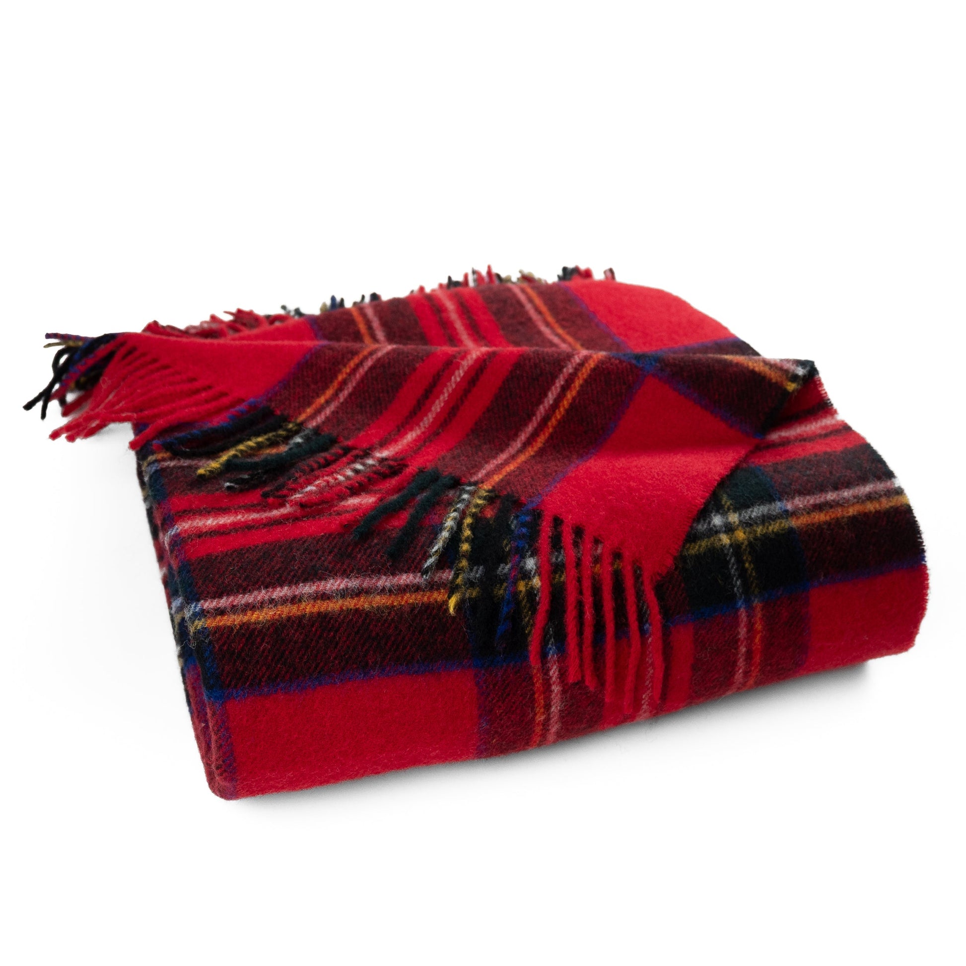 Highland Tweeds Shetland Lambswool Throw (Royal Stewart) - Osadia Concept Store