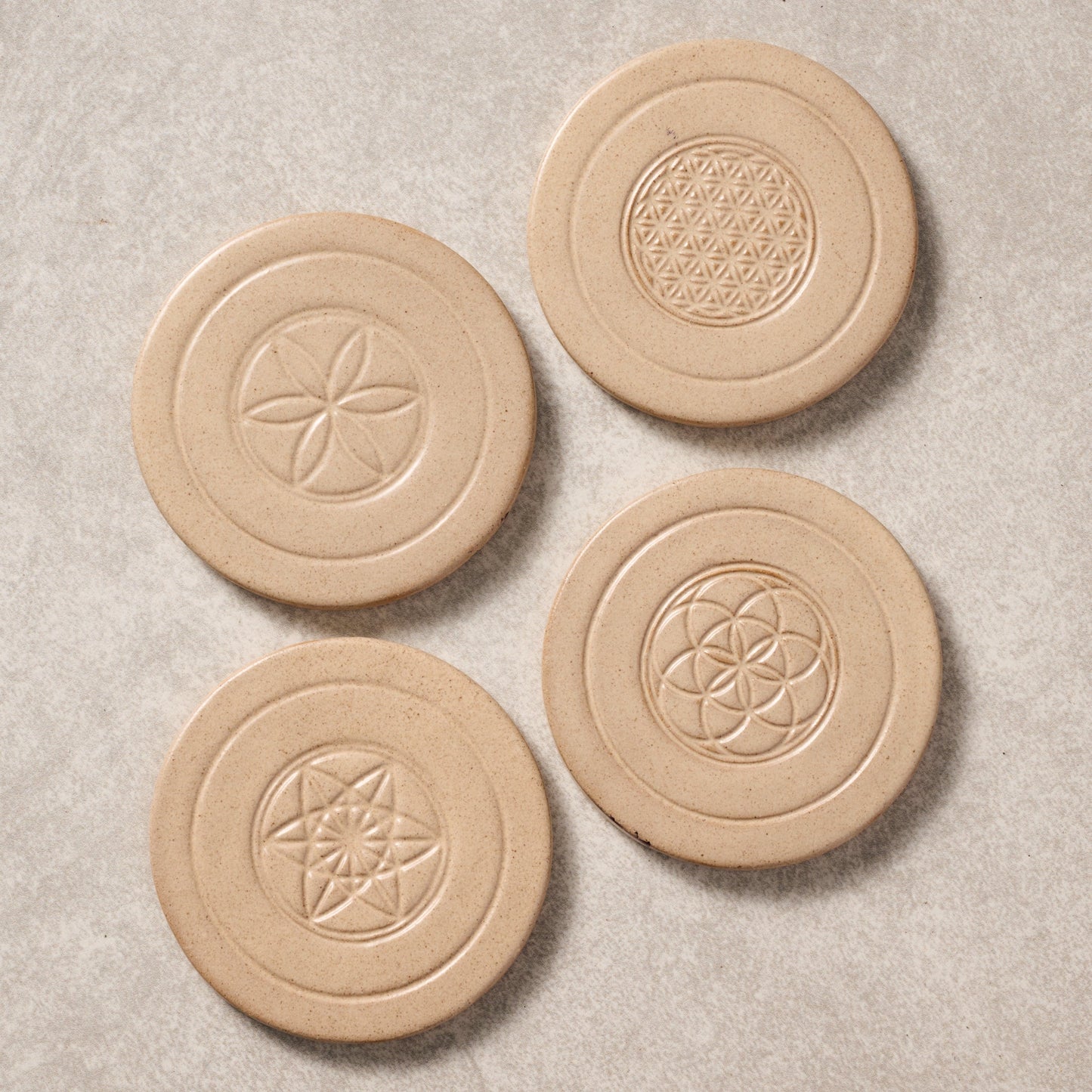 Sacred Geometry Ceramic Coasters