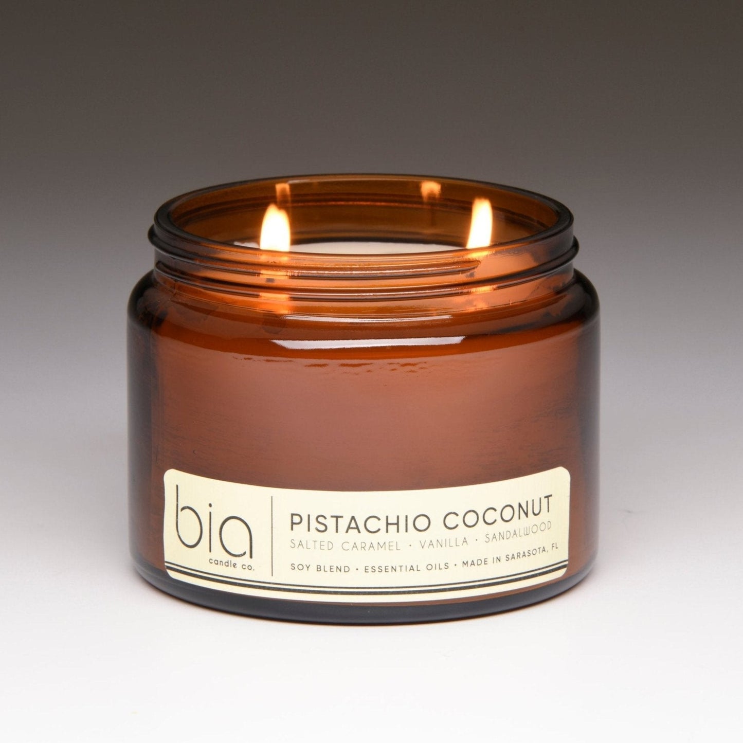 Pistachio Coconut Soy Blend Candle — Vanilla, Salted Caramel & Coconut