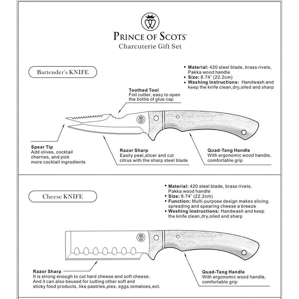 Prince of Scots Charcuterie Set - Osadia Concept Store