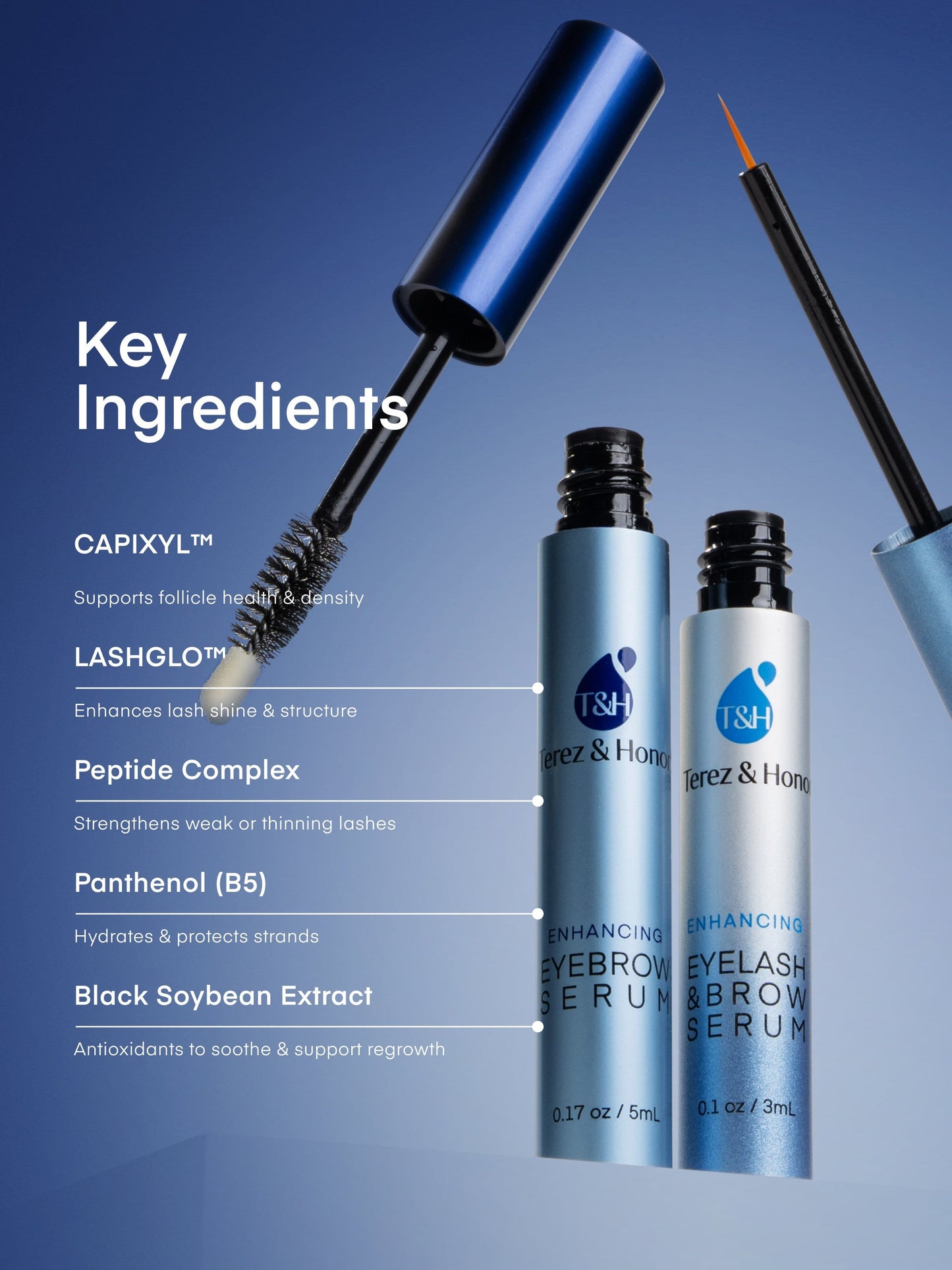 Terez & Honor Advanced Enhancing Eyelash and Eyebrow Serum