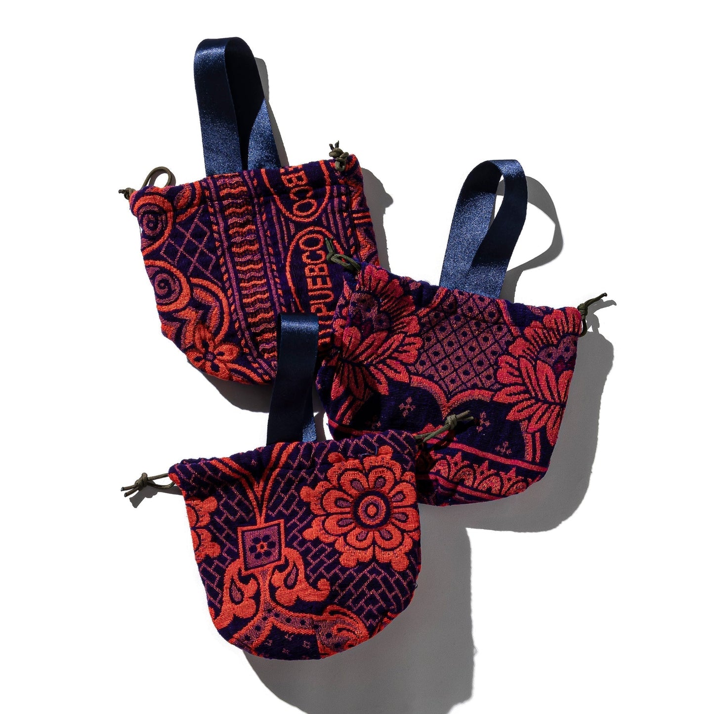 Jacquard Fabric Drawstring Bag