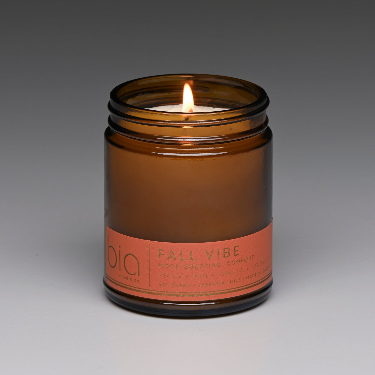 Fall Vibe Functional Fragrance Soy Blend Candle — Spiced Fruit, Cedarwood & Vanilla
