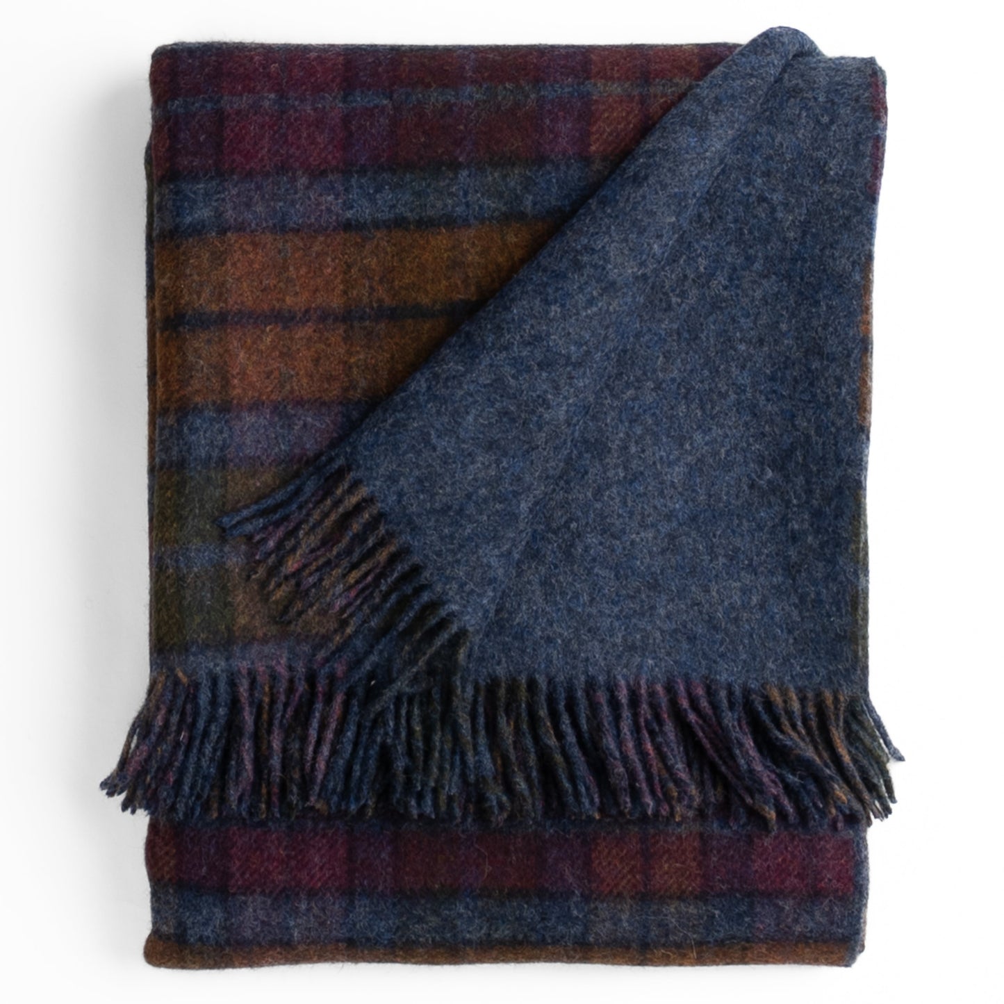 Highland Tweeds Double Cloth Throw (Grey Buchanan)