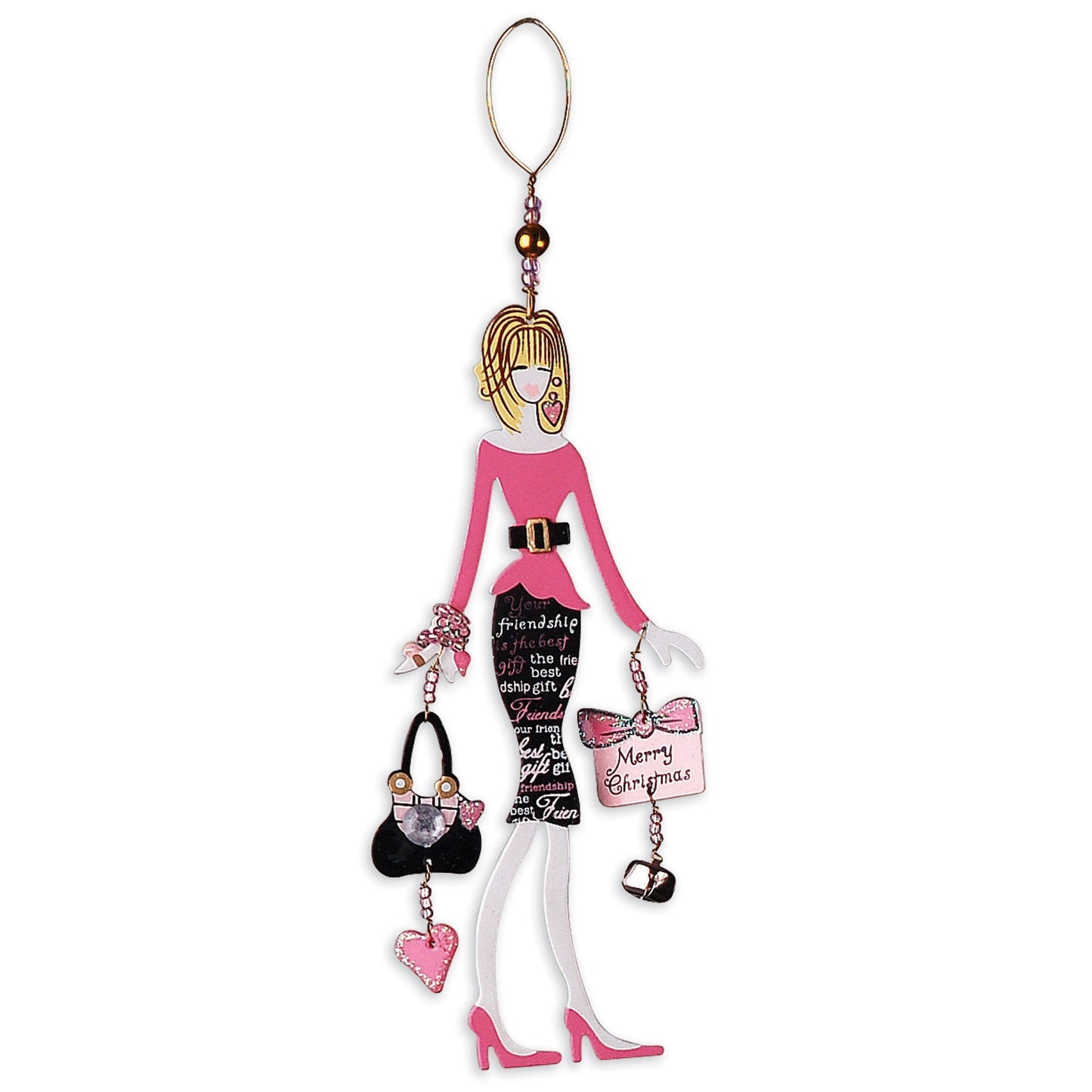 Chic Boutique Girlfriends Ornaments - Set of 4