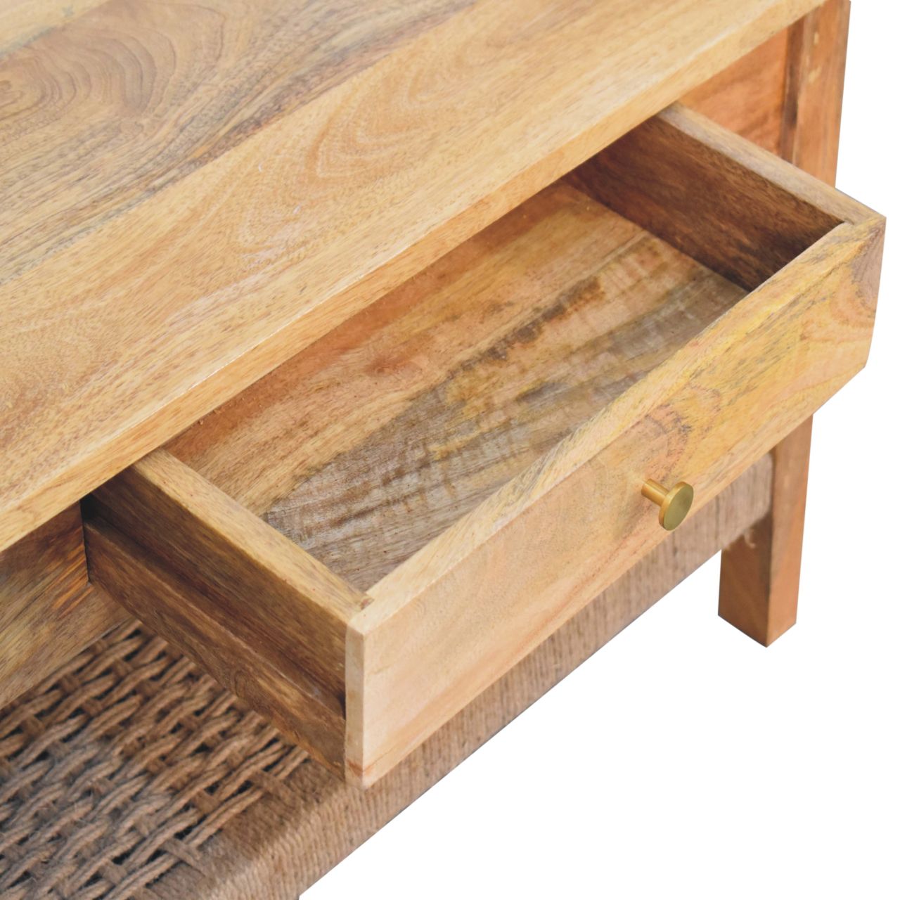 Solid Wood Rope Coffee Table