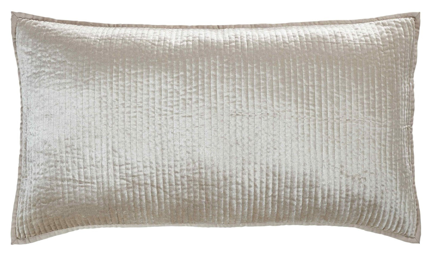 Spencer Channel Stitch Velvet Coverlet Sham - Clearance