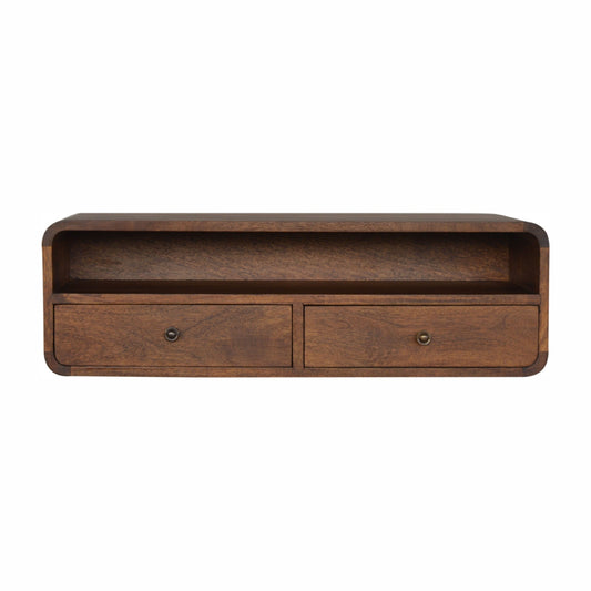 Solid Wood Floating Console