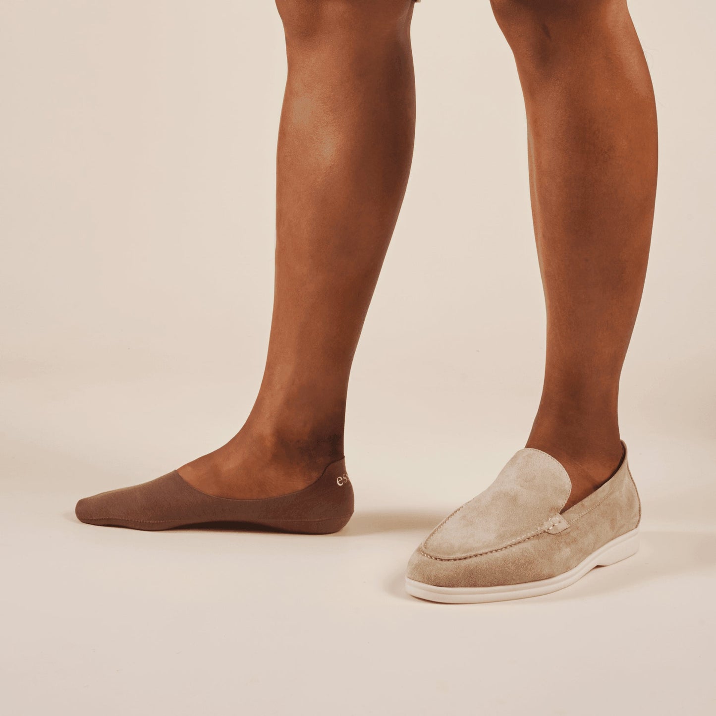 Unisex Cotton No Show Socks 10-Pack | Toffee Tan