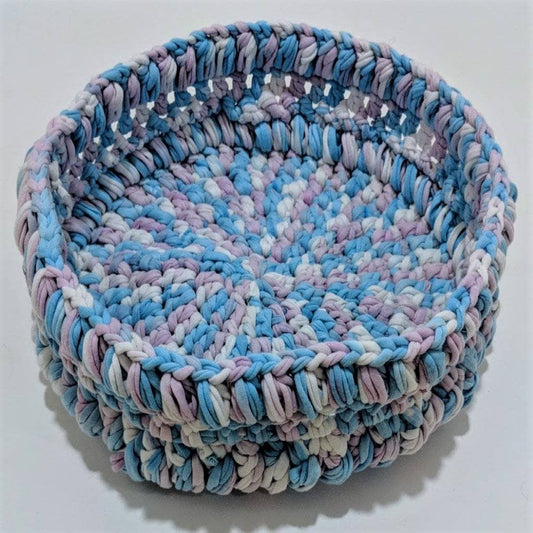 Cotton Candy Basket Crochet Pattern