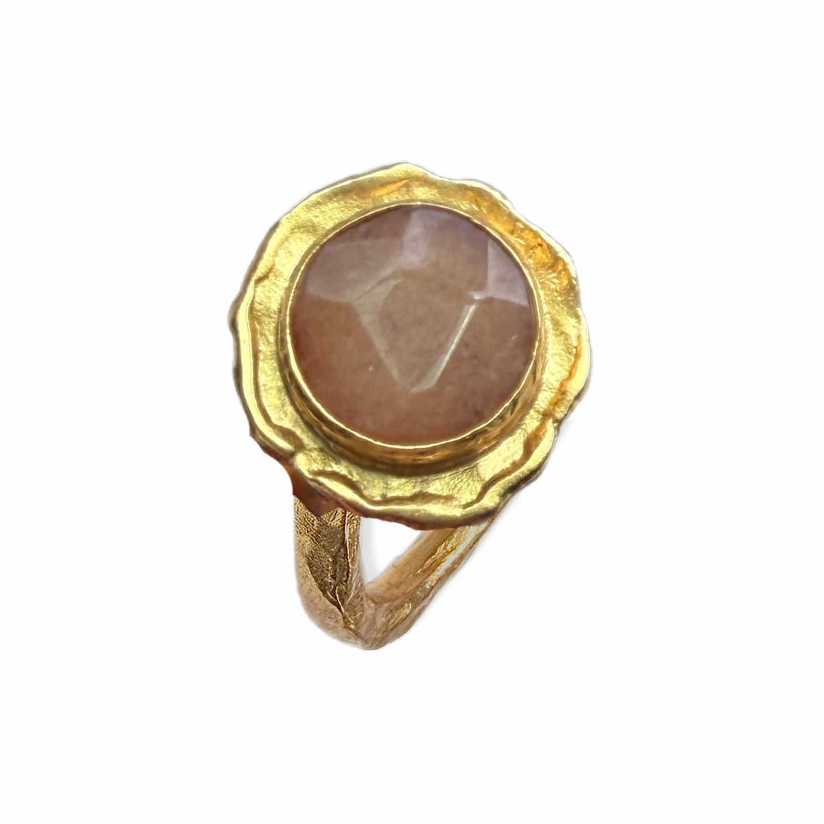 Orange Quartz Cocktail Ring - Mercan