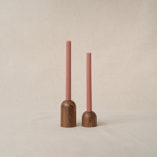 Clod Candlestick Holder Pair