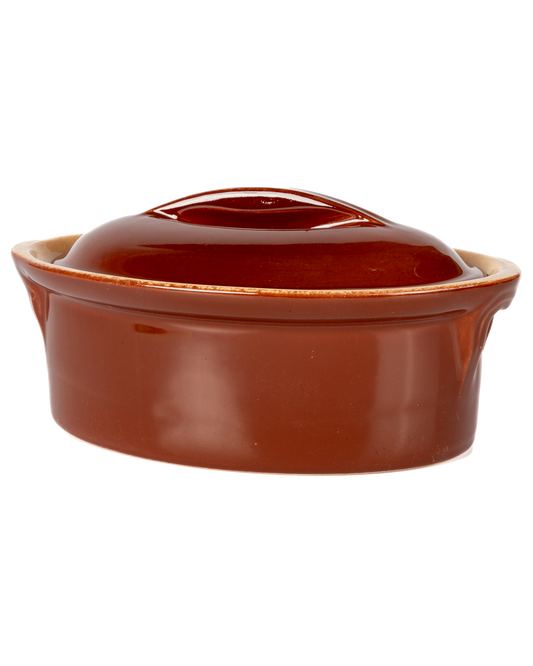 Vintage Oval Lidded Baking Dish