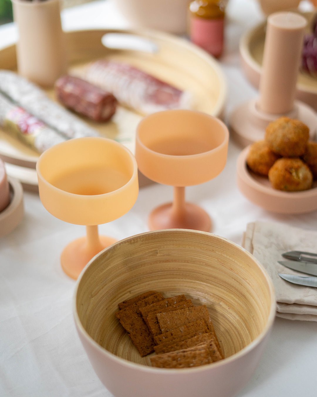 wheat + oat | mecc |  silicone unbreakable cocktail glasses
