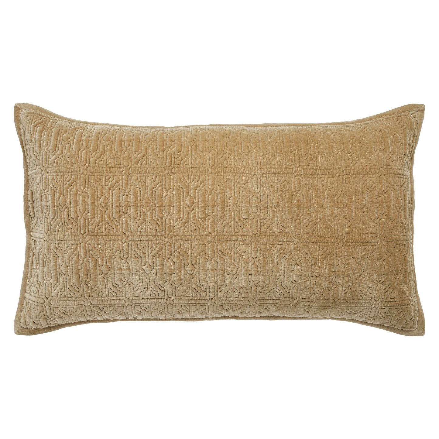 Duke Geometric Cotton Velvet Quilt Sham