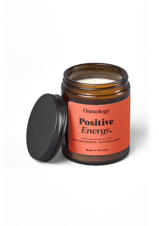 Positive Energy Scented Jar Candle - Pink Grapefruit Vetiver and Mint