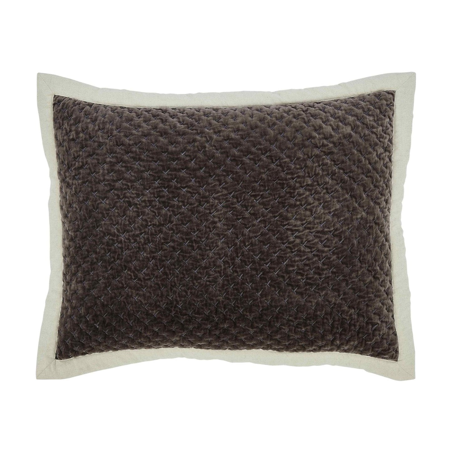 Maui Cross Stitch Velvet Quilt Sham